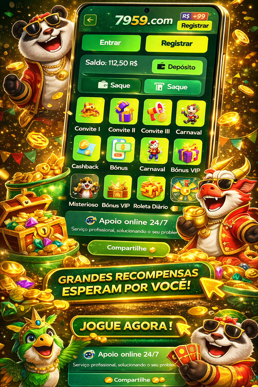 bônus cassino sem depósito 